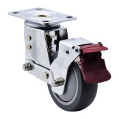 不锈钢减震脚轮 容许载荷70~120kg 固定型/平底活动型