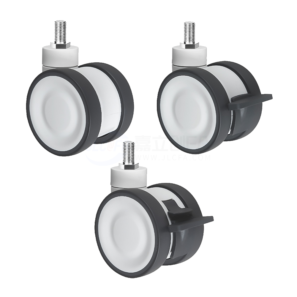 医疗系列脚轮(双轮) 容许载荷90~110kg 螺杆万向型