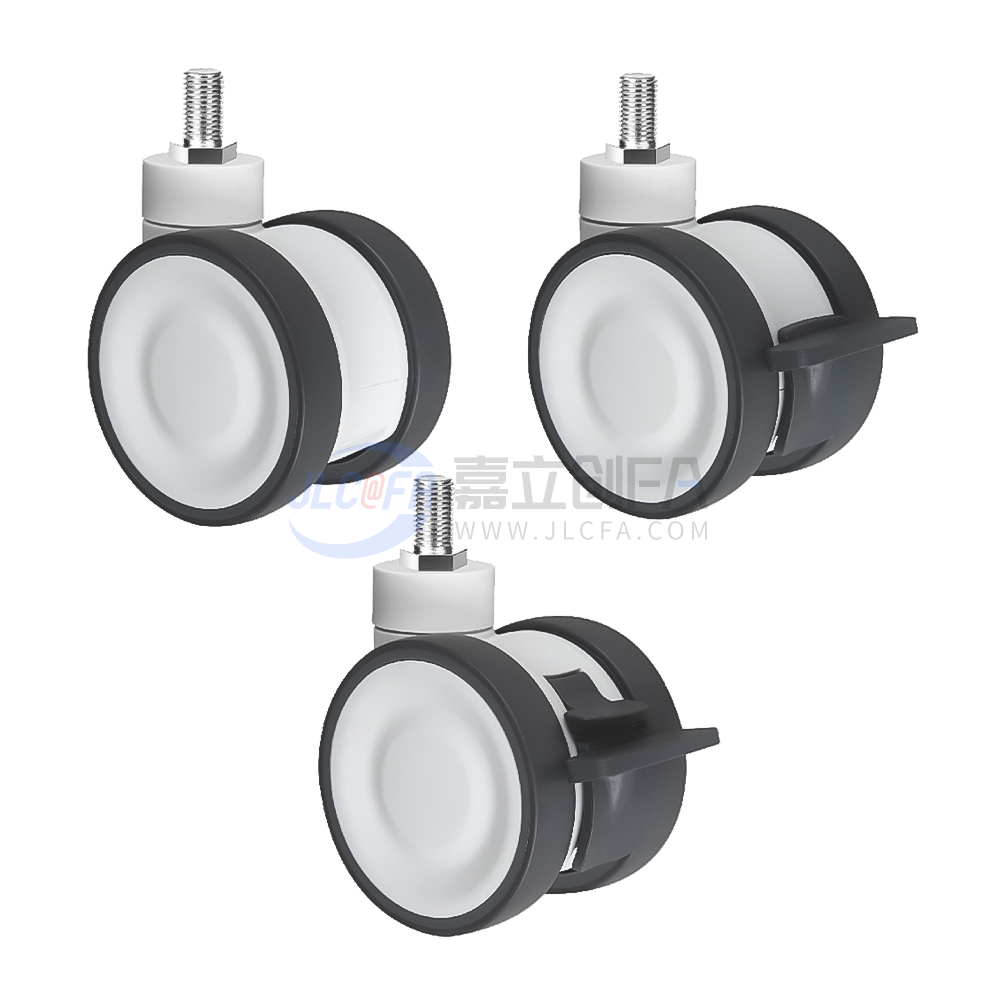 医疗系列脚轮(双轮) 容许载荷90~110kg 螺杆万向型 医疗系列脚轮(双轮) 容许载荷90~110kg 螺杆万向型