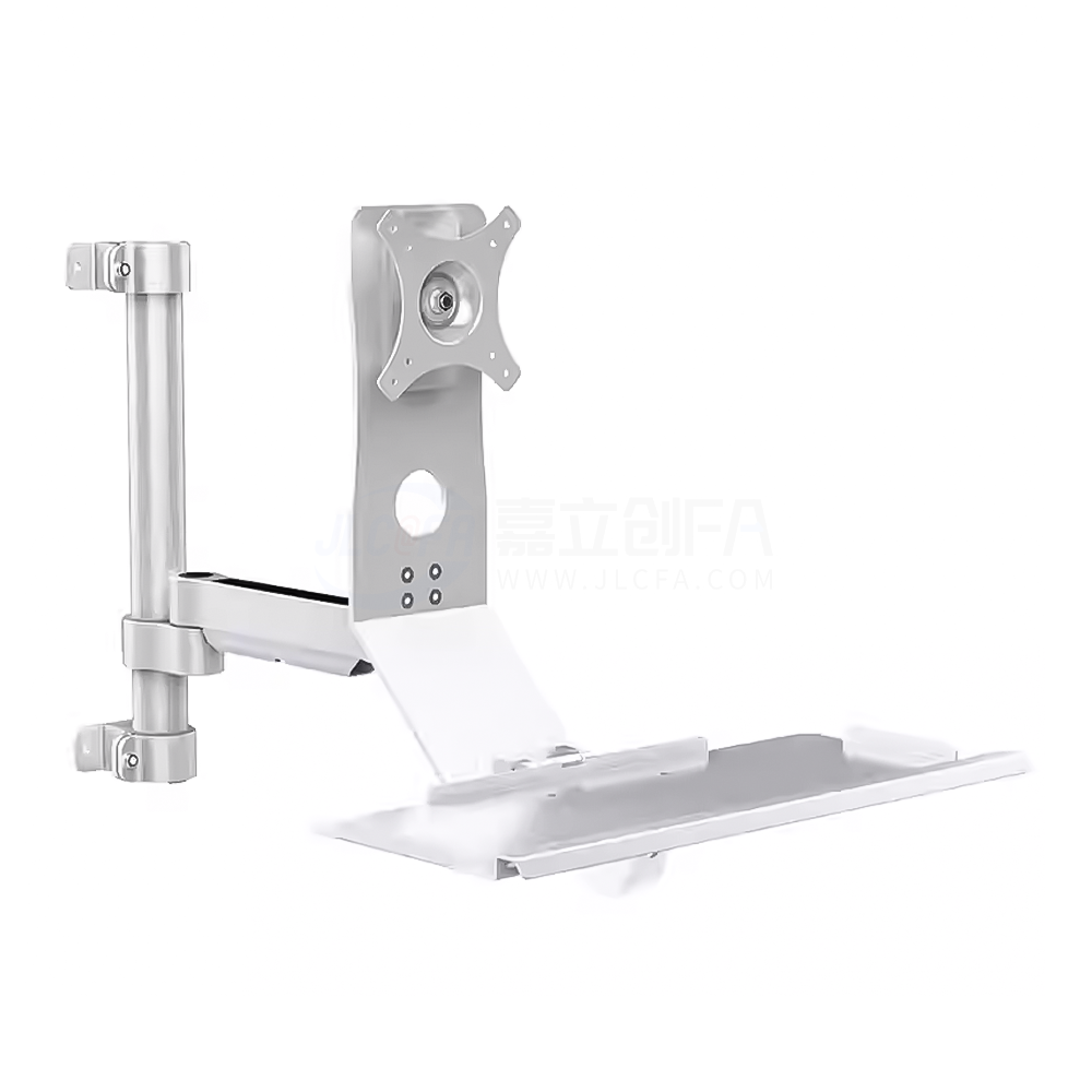 经济型显示器支架 通用键盘 单显示器 立柱壁挂式安装 固定型 普通型 无臂/单臂
