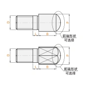 定位销 大头型 前端形状选择型 外螺纹型