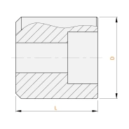 夹持夹具安装用定位销 沉孔型