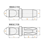 进给销 带肩型 标准型/内螺纹型/外螺纹型