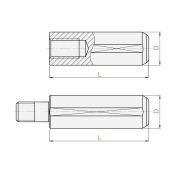 定位销 直杆带通气孔型 内螺纹型/外螺纹型