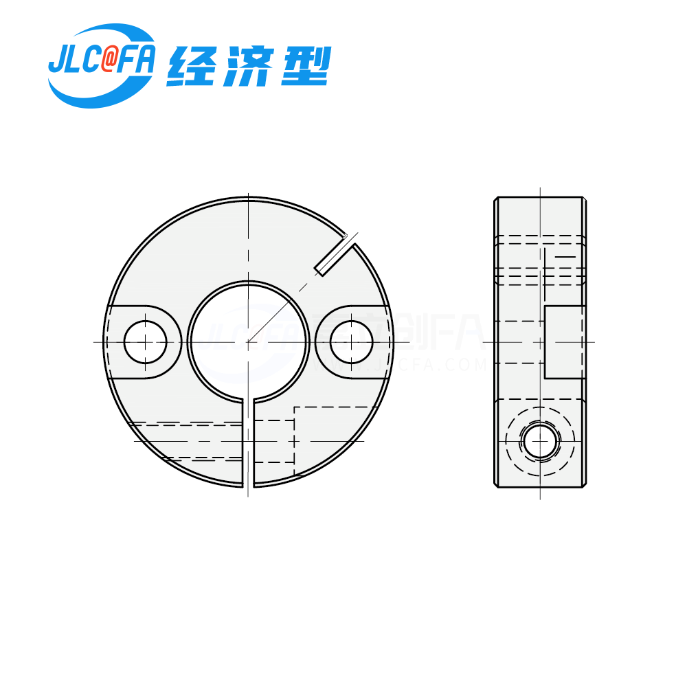 经济型固定环  开口型  双沉孔锁紧型