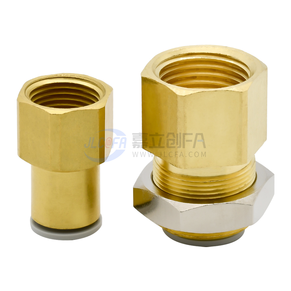 标准型 全铜快插接头 S款 内螺纹-管 外六角直接头/直通接头