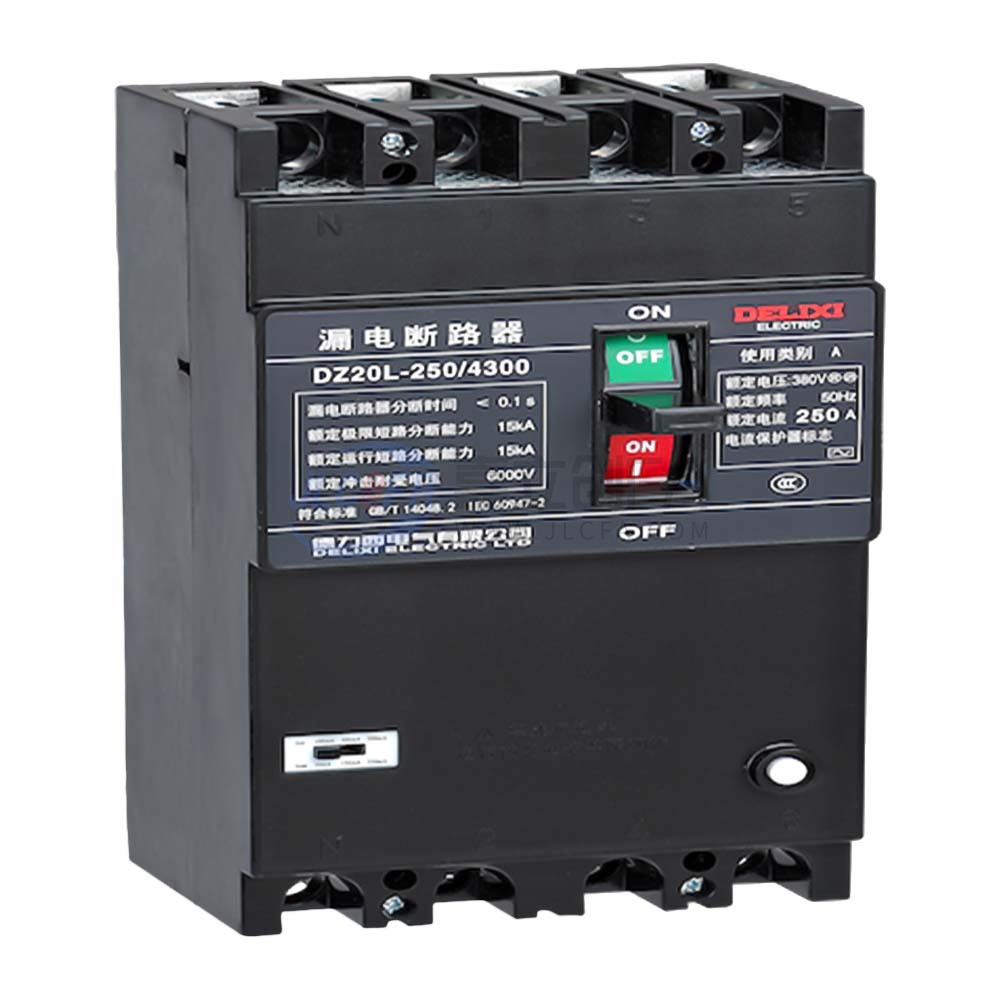 德力西(DELIXI) 塑壳漏电保护断路器 DZ20L 4P