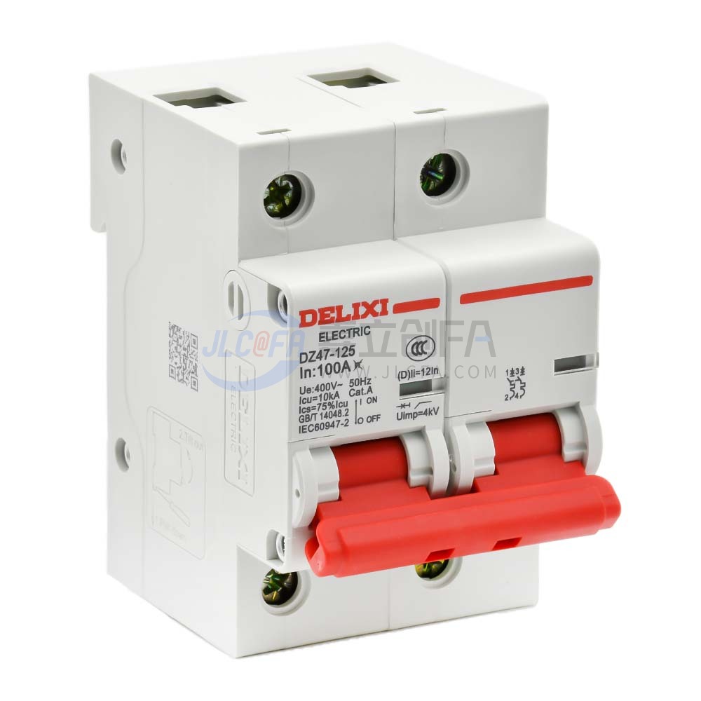 德力西(DELIXI) 小型断路器 DZ47-125 2P DZ471252D100