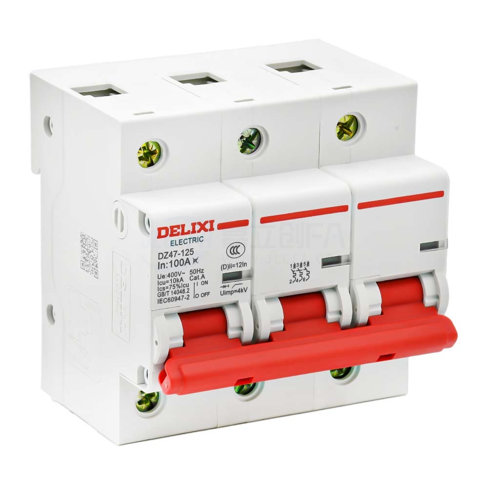 德力西(DELIXI) 小型断路器 DZ47-125 3P DZ471253D80 德力西(DELIXI) 小型断路器 DZ47-125 3P DZ471253D80