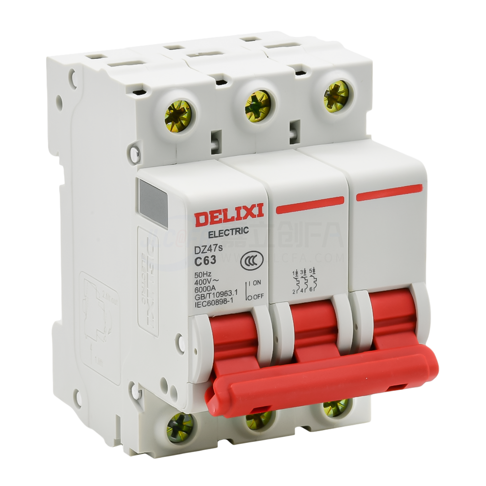 德力西(DELIXI) 小型断路器 DZ47s 3P DZ47SN3C63