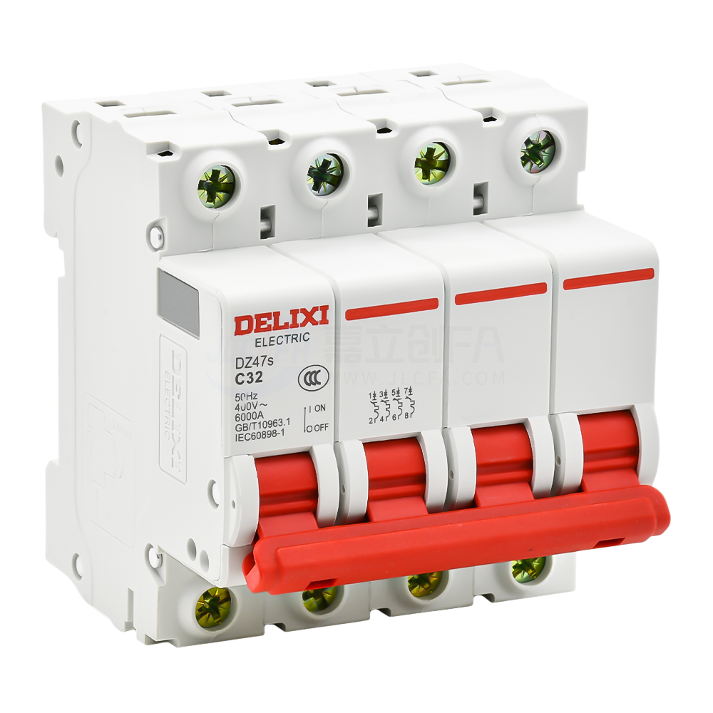 德力西(DELIXI) 小型断路器 DZ47s 4P DZ47SN4D63 德力西(DELIXI) 小型断路器 DZ47s 4P DZ47SN4D63