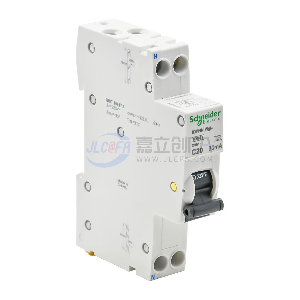 施耐德(Schneider) 小型漏电保护断路器 iDPNN Vigi+ 1P+N