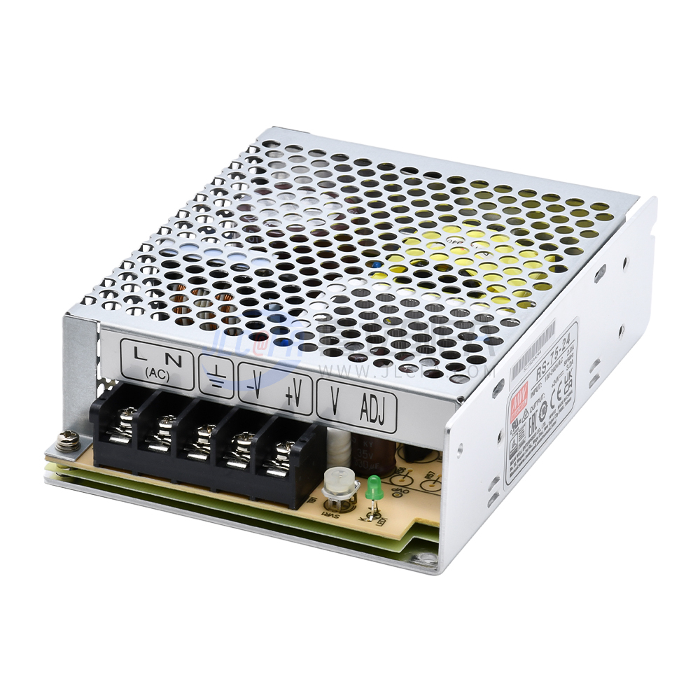 明纬(MEAN WELL) 开关电源 RS 平板式安装 75W 单组输出 RS-75-12