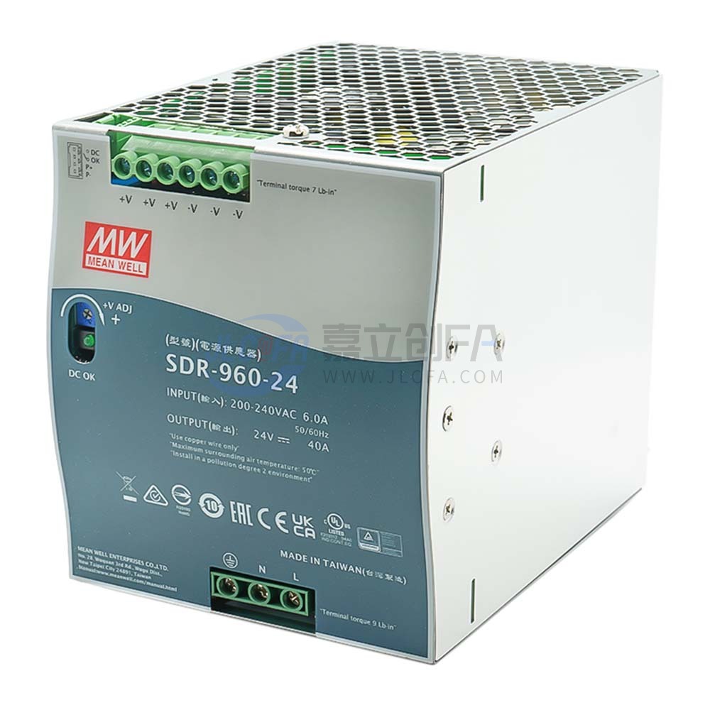 明纬(MEAN WELL) 开关电源 SDR 导轨式安装 960W 单组输出
