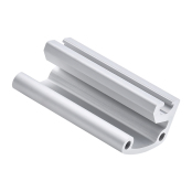 通用铝合金型材 拉手型材/拉手端盖 槽宽6.2 喷砂氧化 2436