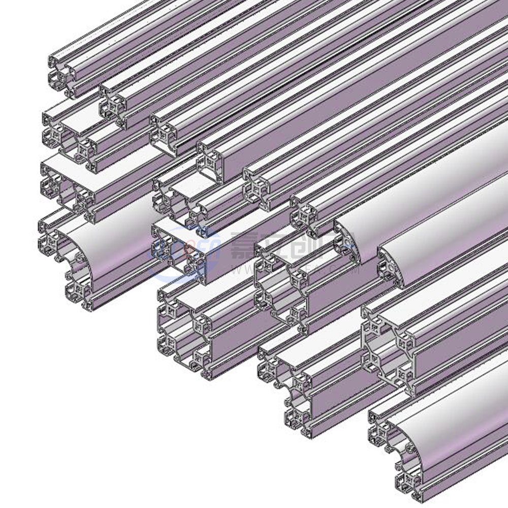 铝合金型材 欧标40系列 槽宽10.2 边长40/60/80 A6063-T5 喷砂氧化 铝合金型材 欧标40系列 槽宽10.2 边长40/60/80 A6063-T5 喷砂氧化