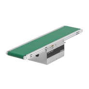 经济型 平皮带输送机 防跑偏导型 中间驱动双槽型材 带轮直径30mm