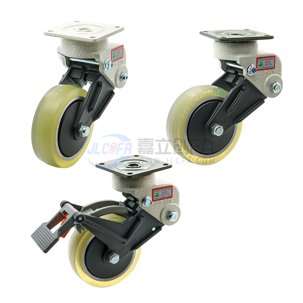 福马轮(FOOTMASTER) GDS-F系列 韩国带减震脚轮 中重载型 福马轮(FOOTMASTER) GDS-F系列 韩国带减震脚轮 中重载型