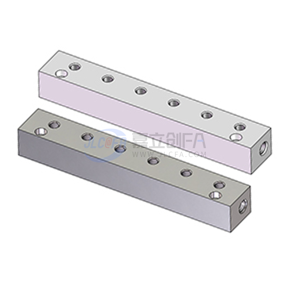 连接块 油压+水压 I形 侧端面贯穿 孔距指定型 连接块 油压+水压 I形 侧端面贯穿 孔距指定型