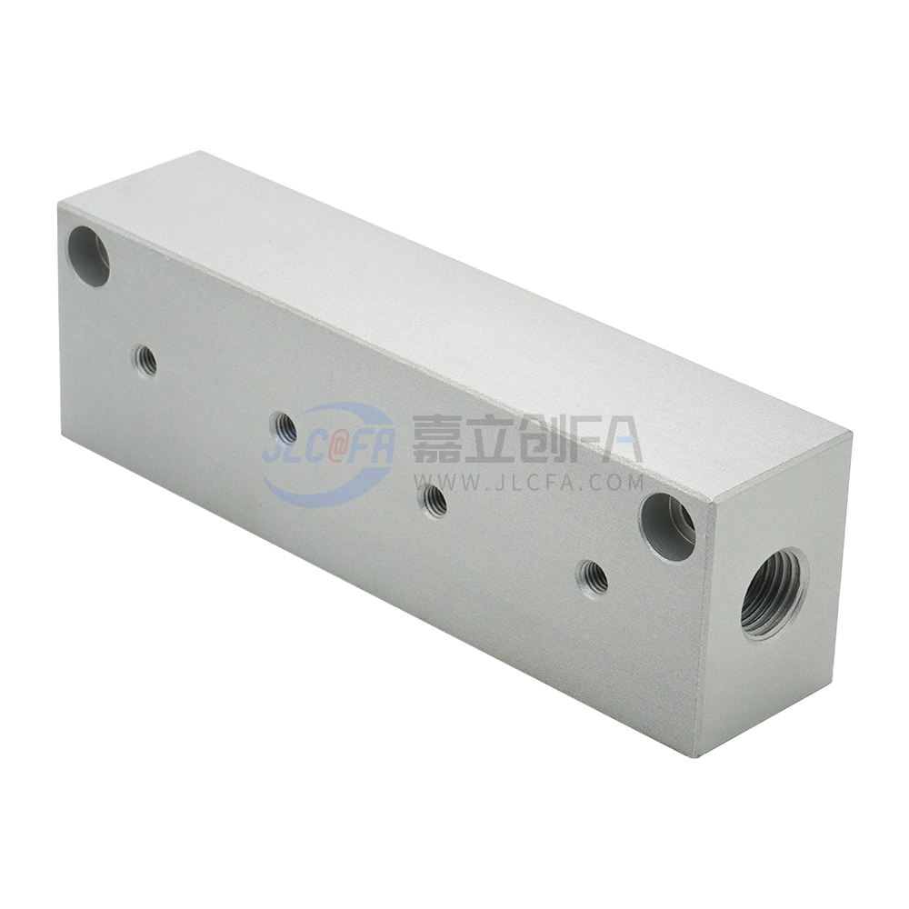 连接块 气压 L形 侧端面不贯穿 螺径可变