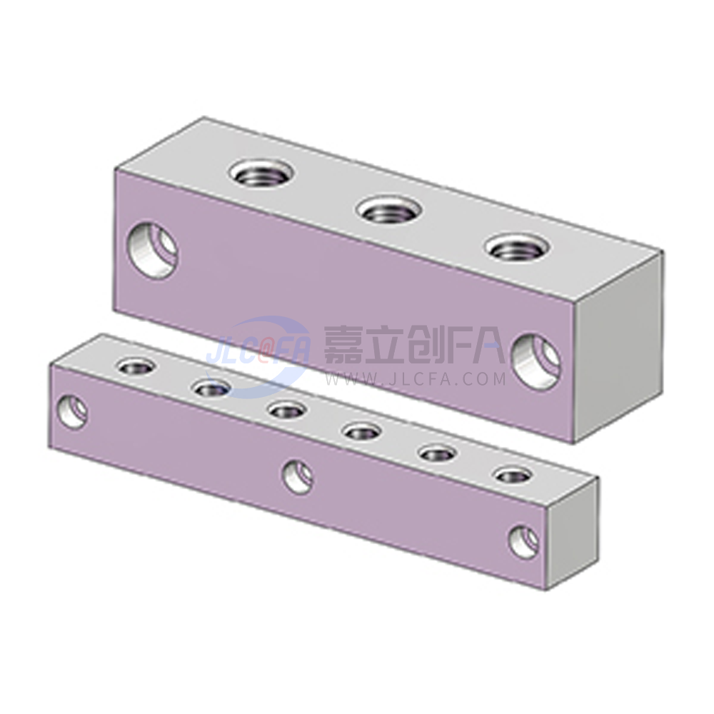 连接块 气压 十字形 侧端面无孔 孔距指定型 连接块 气压 十字形 侧端面无孔 孔距指定型
