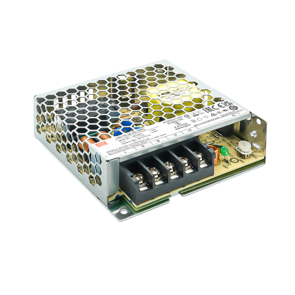 明纬(MEAN WELL) 开关电源 LRS 平板式安装 75W 单组输出 LRS-75-24