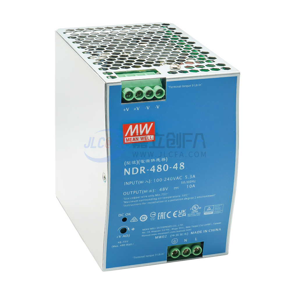 明纬(MEAN WELL) 开关电源 NDR 导轨式安装 480W 单组输出