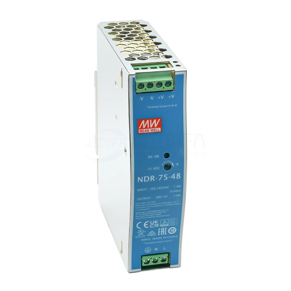明纬(MEAN WELL) 开关电源 NDR 导轨式安装 75W 单组输出 NDR-75-12 | 嘉立创FA