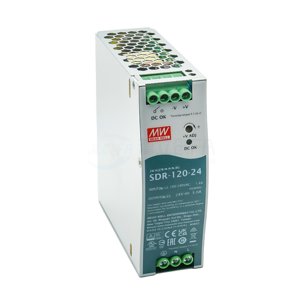 明纬(MEAN WELL) 开关电源 SDR 导轨式安装 120W 单组输出