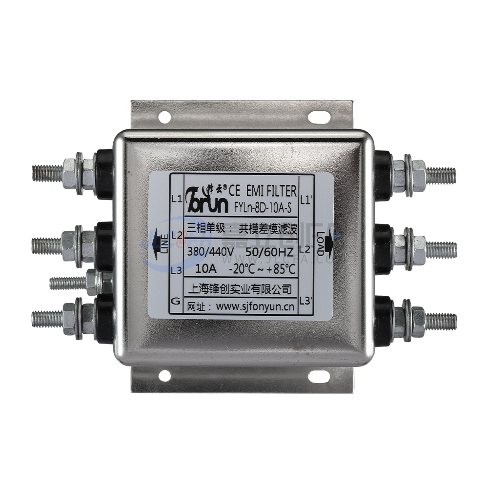 锋云(Fonyun) 三相滤波器 螺丝式 螺丝安装 FYLn-10D-10A-S