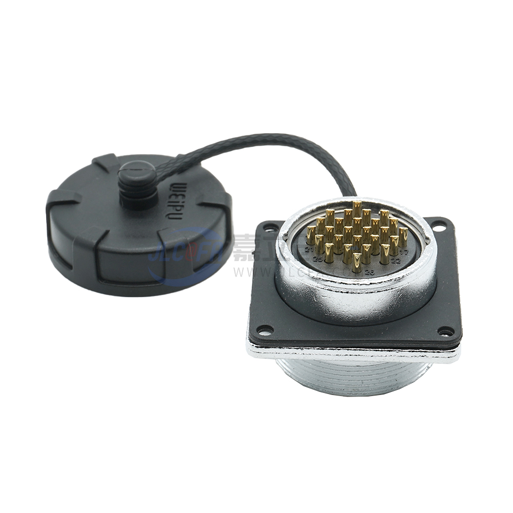 威浦 防水型 圆形连接器 WF系列 面板安装方型母插座 WF16K3Z