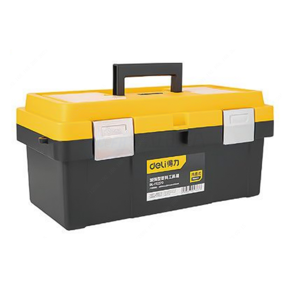 得力(DELI) 加强型塑料工具箱